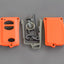 Titanium Toyota Keyless Start Kit (3-Button with PANIC) in color Orange